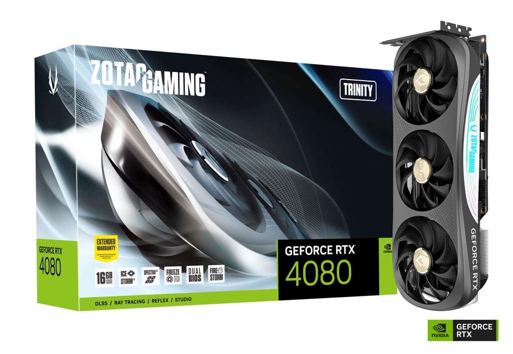 Read more about the article Zotac Gaming GeForce RTX 4080 16GB Trinity GDDR6X